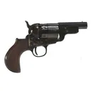 Pietta 1851 Navy Yank Snub Nose Black Powder Revolver 36 Caliber 3" Blued Barrel Case Hardened Frame Walnut Grip - Pietta