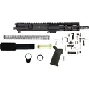 AR-STONER AR-15 Enhanced Pistol Build Kit with Upper Receiver Assembly 300 AAC Blackout 8" Barrel Pistol Length M-LOK Handguard, Complete Lower Parts Kit with Magpul MOE Furniture Black - AR-STONER