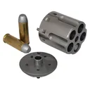 Howell Pietta 1858 Remington Army Steel Frame 45 Colt (Long Colt) Conversion Cylinder 5 Round Stainless Fluted - Howell Arms