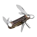 Boker Knives Camp Knife Pocket Knife 2.56" Clip and Spey Point 4034 Satin Blade Stag Handle Bone - Boker