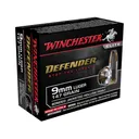 Winchester Defender 9mm Luger Ammo 147 Grain Bonded Jacketed Hollow Point Case of 200 (10 Boxes of 20) - Winchester