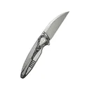 WE Knife Zenthra Pocket Knife 3.3" Wharncliffe Bohler M390 Satin Blade Titanium Handle White - We Knife