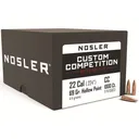 Nosler Custom Competition 22 Caliber (224 Diameter) Bullets 69 Grain Jacketed Hollow Point Box of 1000 - Nosler
