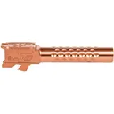ZEV Technologies Optimized Match Barrel Glock 19 Gen 1, 2, 3, 4, 5 9mm Luger 4.03" Dimpled Stainless Steel Bronze PVD - ZEV Technologies