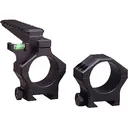 Hawkins Precision Heavy Tactical 36mm Pictanny-Style Scope Rings with Offset Level Cap and Long Top Picatinny Rail Matte Black Extra Low - Hawkins Precision