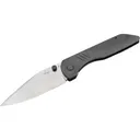 Boker Knives Max Pocket Knife 3.31" Drop Point CPM S35VN Satin Blade Titanium Handle Gray - Boker