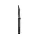 Skallywag Tactical Swifttail Pocket Knife 3.75" Drop Point 154CM Satin Blade Carbon Fiber Handle Black - Skallywag Tactical