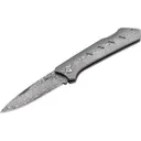 Boker Knives Damascus Dominator Pocket Knife 3.31" Drop Point Damascus Blade Damascus Handle - Boker