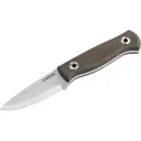Boker Knives Vigtig vs Wild Fixed Blade Knife 3.35" Drop Point CPM MagnaCut Satin Blade Micarta Handle Green - Boker