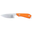 White River Knives M1 Pro Fixed Blade Knife 3" Drop Point CPM MagnaCut Stonewashed Blade G-10 Handle Orange - White River Knives
