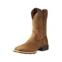 Ariat Hybrid Rancher Cowboy Boots Leather Distressed Brown Men's 11 D - Ariat