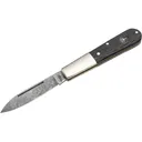 Boker Knives Barlow Oak Tree Pocket Knife 2.56" Drop Point C-75 Acid-Washed Blade Bog Oak Wood Handle Brown - Boker