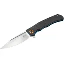 Boker Knives Nubilum Pocket Knife 3.58" Drop Point D2 Satin Blade Carbon Fiber Handle Black - Boker