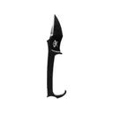 Skallywag Tactical MDV Plus One Fixed Blade Knife 3.25" Spear Point D2 Black Blade D2 Handle Black - Skallywag Tactical