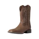 Ariat Sport Outdoor Cowboy Boots Leather Distressed Brown Men's 9.5 D - Ariat