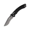 Microtech Amphibian S/E Pocket Knife 3.9" Clip Point Bohler M390MK Apocalyptic Partially Serrated Blade Fluted G-10 Handle Black - Microtech Knives