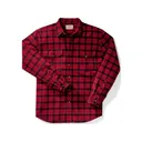 Filson Men's Alaskan Guide Long Sleeve Shirt Red/Black Medium - Filson
