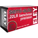 Eley Semi-Auto Benchrest Precision 22LR Ammo 40 Grain Round Nose Box of 500 (10 Boxes of 50) - Eley