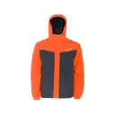 Grundens Men's Full Share Jacket Orange/Gray Large - Grundens