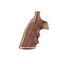 Hogue Fancy Hardwood Grips with Accent Stripe, Finger Grooves and Contrasting Butt Cap for Colt Anaconda, King Cobra Checkered Cocobolo - Hogue