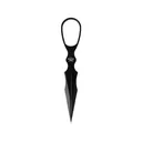 Skallywag Tactical D2 Dagger Fixed Blade Knife 2.5" Dagger D2 Black Blade D2 Handle Black - Skallywag Tactical