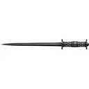 Cold Steel Rondel Dagger Fixed Blade Knife 11.5" 1065 Black Blade Rosewood Handle - Cold Steel