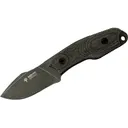Boker Knives El Heroe Micarta Fixed Blade Knife 2.95" Drop Point Bohler N695 Stonewashed Blade Micarta Handle Black - Boker