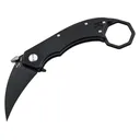 Boker Knives HEL Karambit Pocket Knife 2.4" Hawkbill 154CM Black Blade G-10 Handle Black - Boker