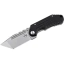 Boker Knives Dvalin Pocket Knife 2.8" Tanto Point D2 Stonewashed Blade G-10 Handle Black - Boker