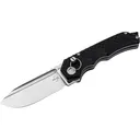 Boker Knives Hermod Folder Pocket Knife 3.62" Drop Point D2 Stonewashed Blade G-10 Handle Black - Boker