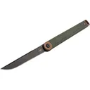Boker Knives Kaizen Pocket Knife 3.11" Drop Point D2 Black Blade Micarta Handle Green - Boker