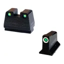 HIVIZ Co-Witness Suppressor Height Night Sight Set Tritium for Glock MOS - HIVIZ