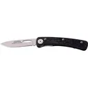 Knives of Alaska Featherlight Hunter Folding Knife 2.75" Drop Point D2 Satin Blade SureGrip Handle Black with Pocket Clip - Knives Of Alaska