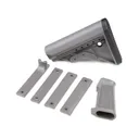 Griffin Armament AR-15, AR-10 ECS Stock with Pistol Grip and Rail Shields Gray - Griffin Armament