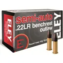 Eley Semi-Auto Benchrest Outlaw 22LR Ammo 42 Grain Round Nose Box of 500 (10 Boxes of 50) - Eley
