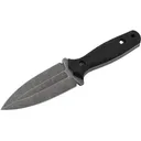 Boker Knives W1 Fixed Blade Knife 3.74" Dagger VG-10 Dark Stonewash Blade G-10 Handle Black - Boker