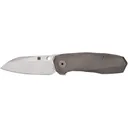 Spyderco Techno 3 Pocket Knife 2.64" Drop Point CTS-XHP Satin Blade Titanium Handle Satin - Spyderco