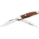 Boker Knives Traditional Series 2.0 Hunter Pocket Knife 3.84" Clip Point, Drop Point 1095 Satin Blade Rosewood Handle Bronze - Boker
