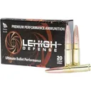 Lehigh Defense Maximum Expansion 300 AAC Blackout (7.62x35mm) Ammo 194 Grain Solid Hollow Point Lead Free Box of 20 - Lehigh Defense