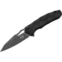 Boker Knives Kirke Pocket Knife 3.39" Wharncliffe Nitro-V Black Stonewash Blade G-10 Handle Black - Boker