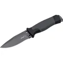 Boker Knives Outdoorsman Fixed Blade Knife 3.66" Drop Point Sandvik 12C27 Black Titanium Blade Polymer Handle Black - Boker