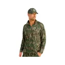 Nomad Men's Mirage Quarter Zip Shirt Mossy Oak Greenleaf 2XL - Nomad