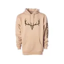 Muley Freak Men's Elk Freak Hoodie Tan Medium - Muley Freak