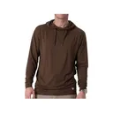 Burlebo Men's Performance Hoodie Heather Brown Medium - Burlebo