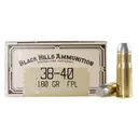 Black Hills Cowboy Action 38-40 WCF Ammo 180 Grain Flat Nose Box of 50 - Black Hills
