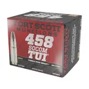 Fort Scott Munitions TUI 458 Socom Ammo 300 Grain Solid Lead Free Box of 20 - Fort Scott Munitions