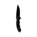 Skallywag Tactical Orca Assisted Opening Pocket Knife 3.75" Drop Point 420 Black PVD Blade Aluminum Handle Black - Skallywag Tactical
