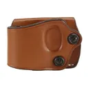 DeSantis Gunhide Yaqui Slide OWB Holster Left Hand Large Frame Single Action Semi Automatic Leather Tan - DeSantis Holsters