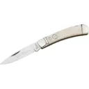 Boker Knives Traditional Series 2.0 Gentleman's Lockback Pocket Knife 2.95" Drop Point D2 Satin Blade Bone Handle White - Boker