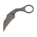 Boker Knives Bad Moon Fixed Blade Knife 2.56" Karambit D2 Black Stonewash Blade D2 Handle Black Stonewash - Boker